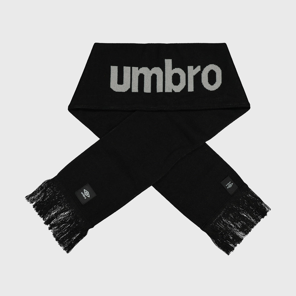 Umbro Unisex Printed Scarf Black/Grey _ 181768 _ Black