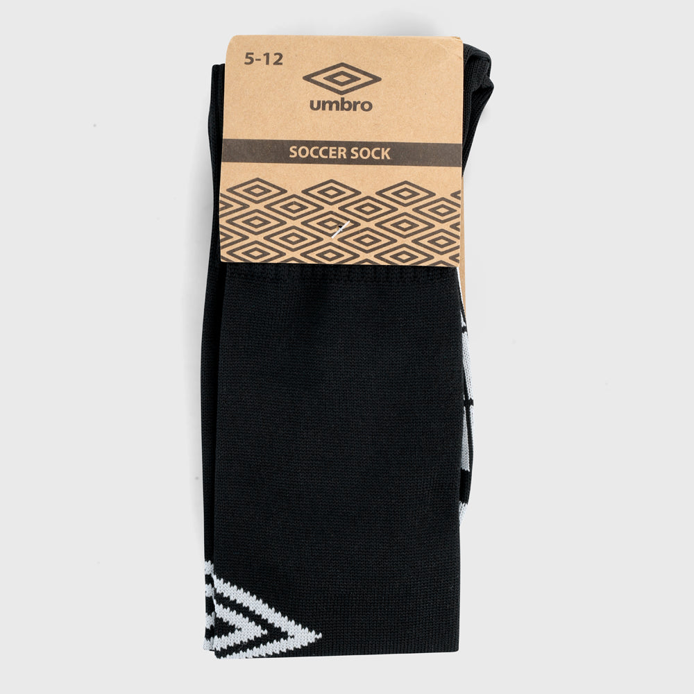 Umbro Unisex Single Football Sock Black/Grey _ 181820 _ Black