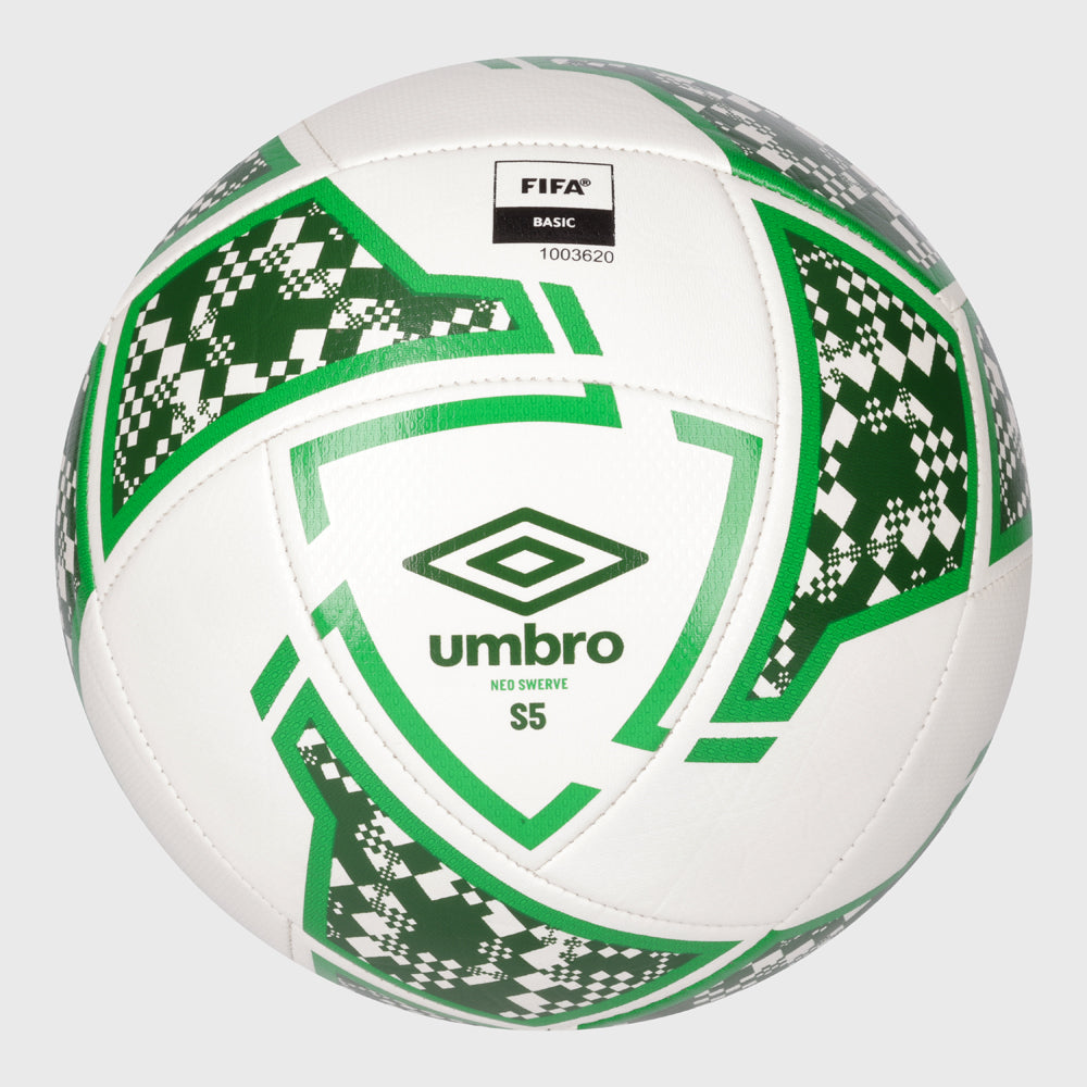 Umbro Unisex Neo Swerve Soccerball White/Green _ 181833 _ White