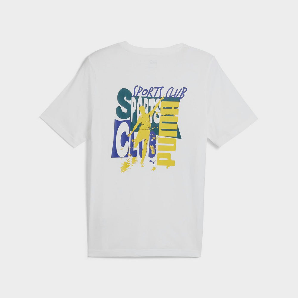 Puma Mens Graphics Sports Club Tee White/Multi _ 182019 _ White
