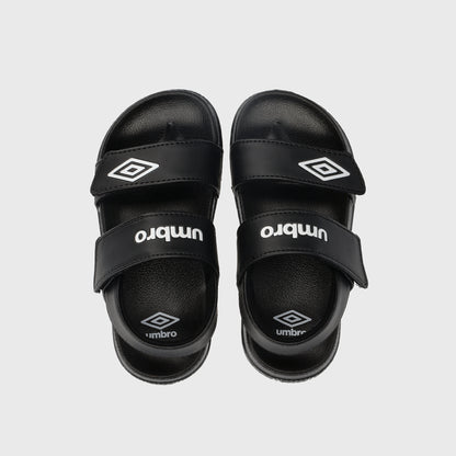 Umbro Boys Embossed Strap Sandals Black