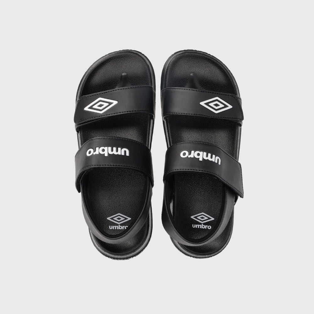 Umbro Youth Embossed Strap Sandal Black White 182068 Black Tekkie umbro-youth-embossed-strap-sandal-black-white-182068-black-tekkie