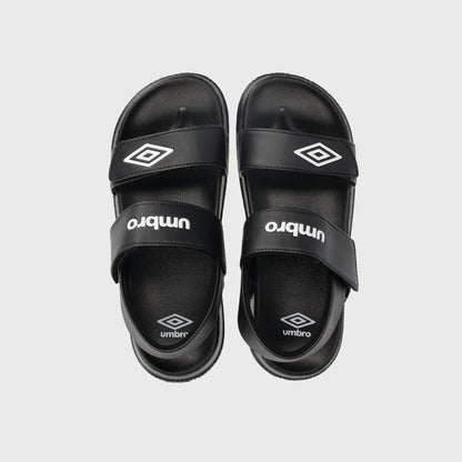 Umbro Womens Embossed Strap Sandals Black