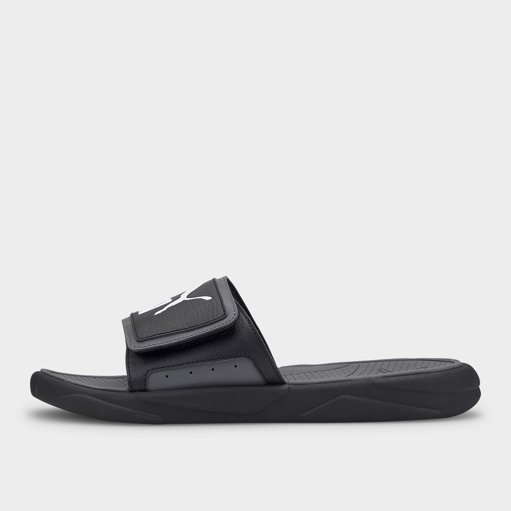 Puma Mens Royalcat Comfort Slide Black/White _ 182157 _ Black