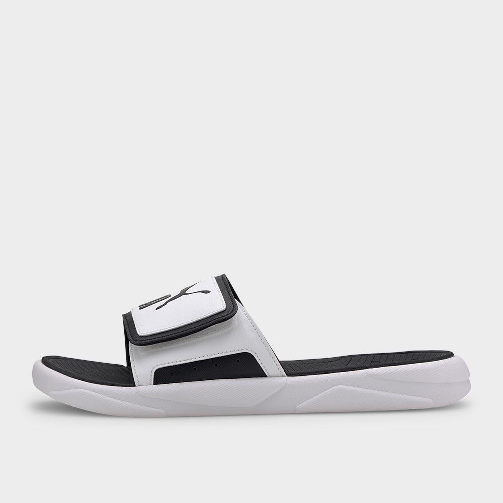 Puma Mens Royalcat Comfort Slide White/Black _ 182158 _ White