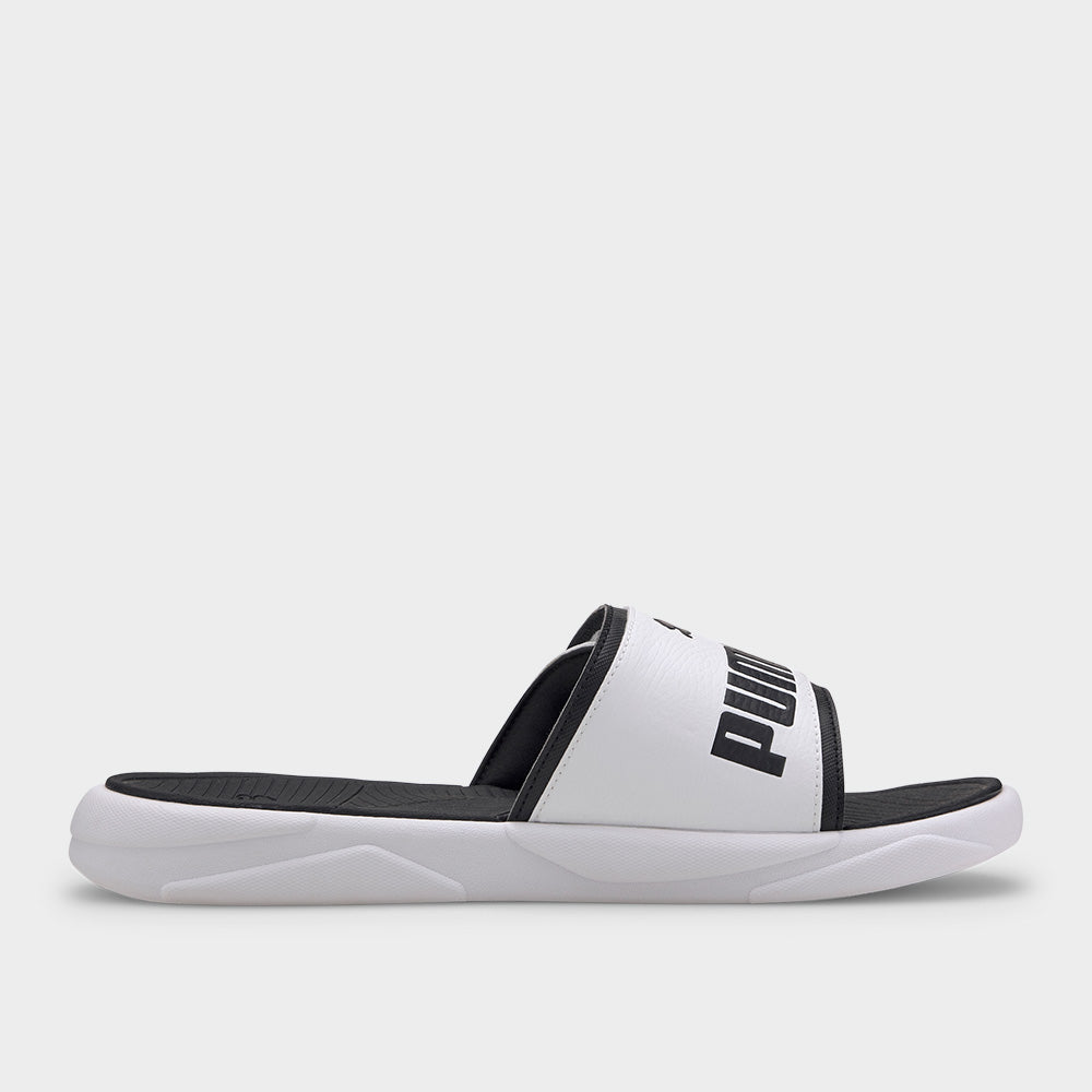 Puma Mens Royalcat Comfort Slide White/Black _ 182158 _ White