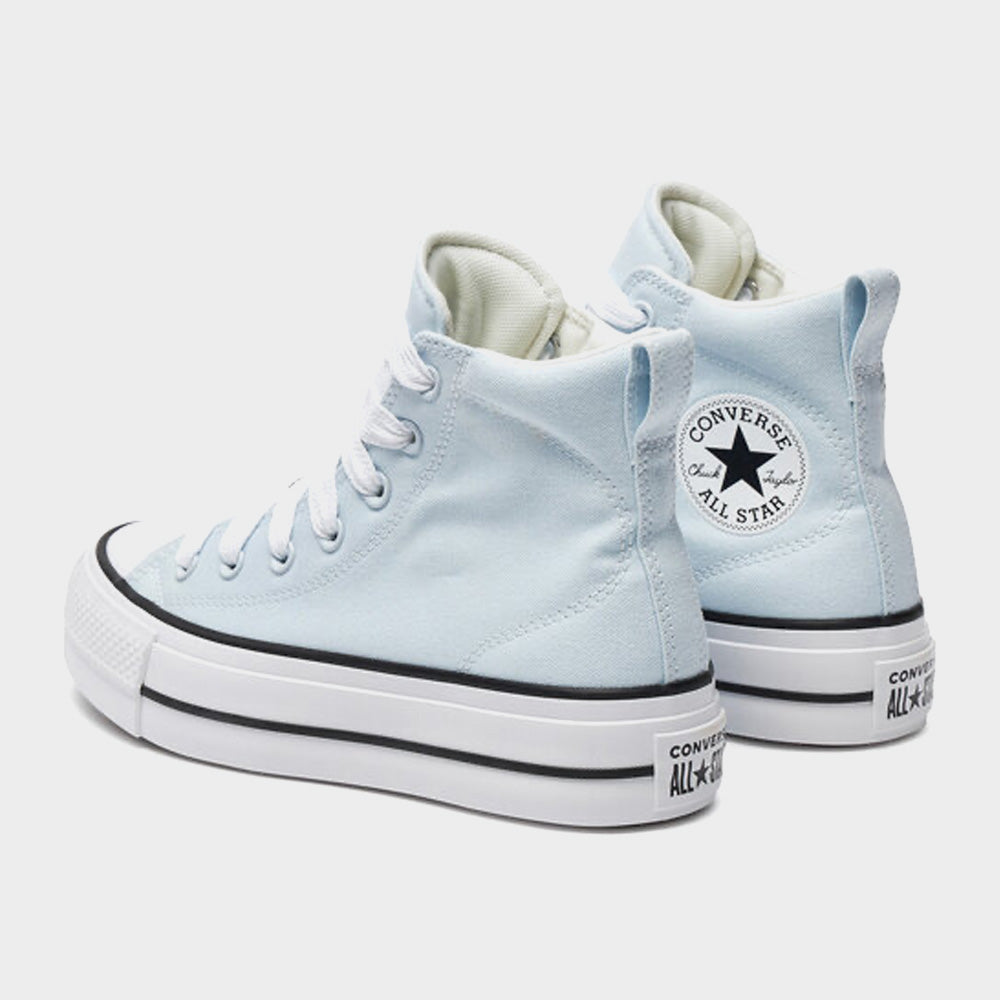 Converse all star platform blu best sale