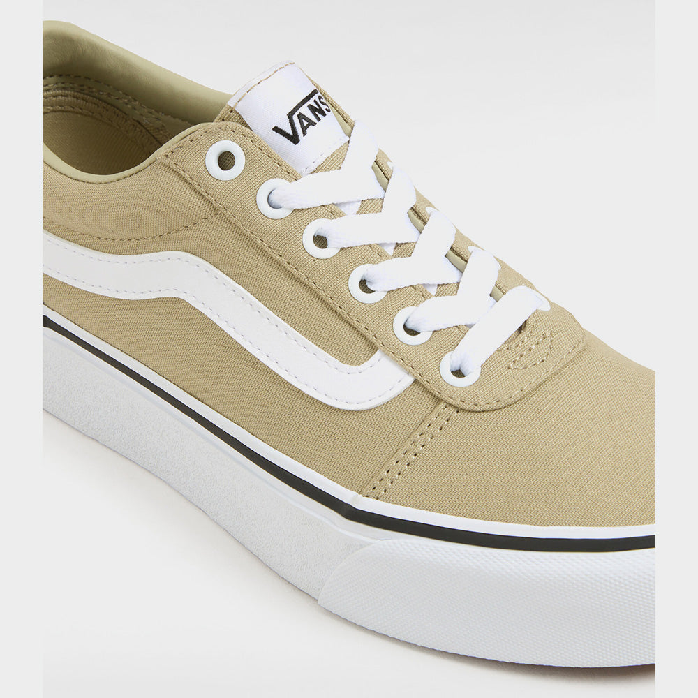 Vans Womens Ward Platform Canvas Sneaker Grey/White _ 182275 _ Grey