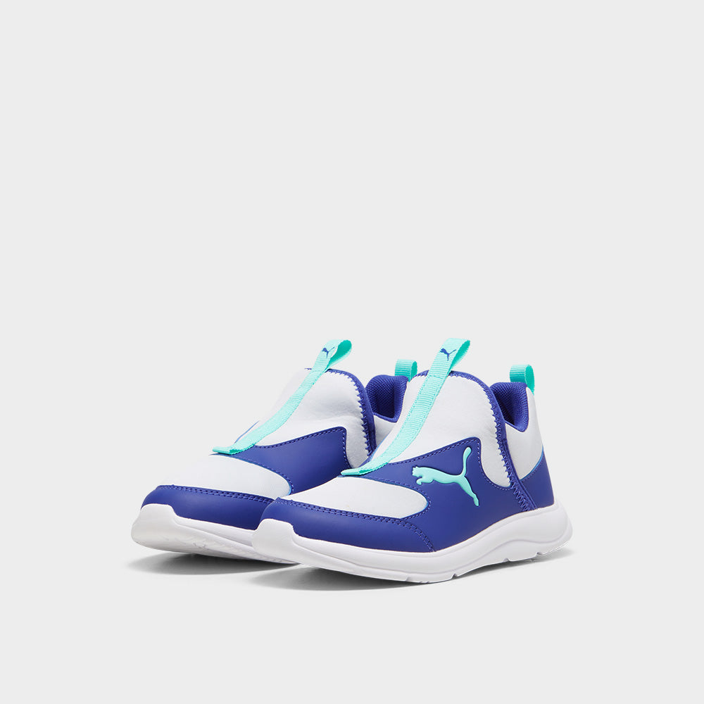 Puma Kids Fun Racer Slip On Sneaker Blue/White_ 182352 _ Blue
