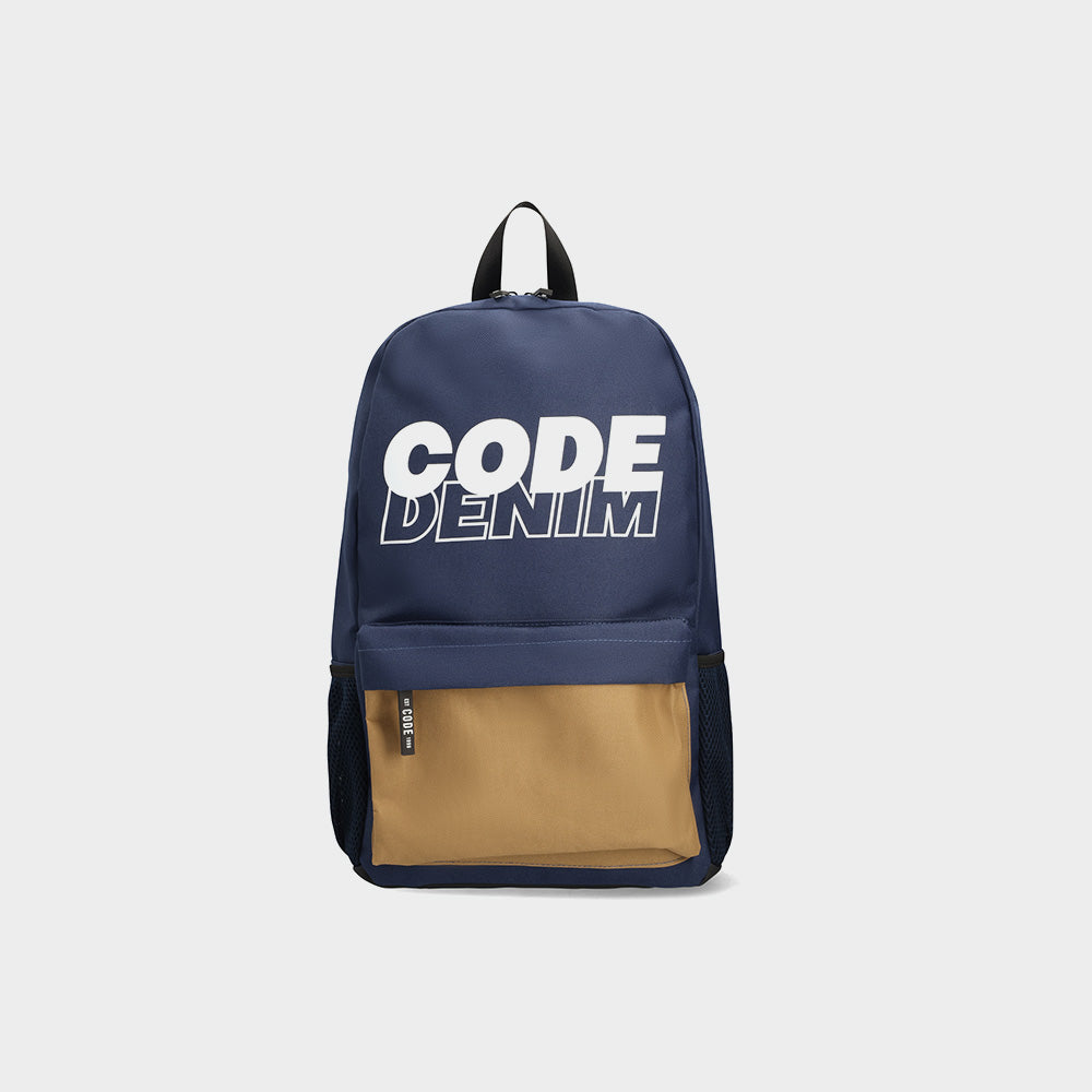 Code Unisex 2 Tone Logo Backpack Navy/Multi _ 182554 _ Navy