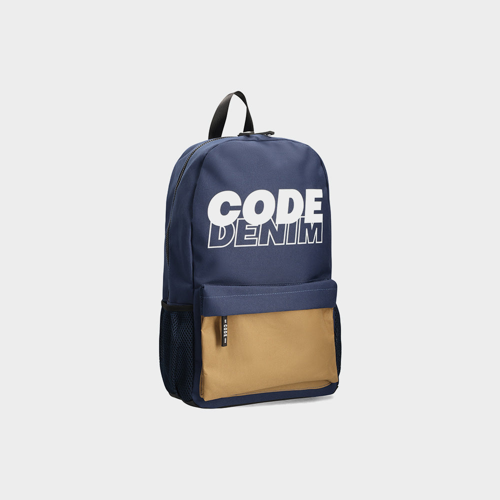 Code Unisex 2 Tone Logo Backpack Navy/Multi _ 182554 _ Navy