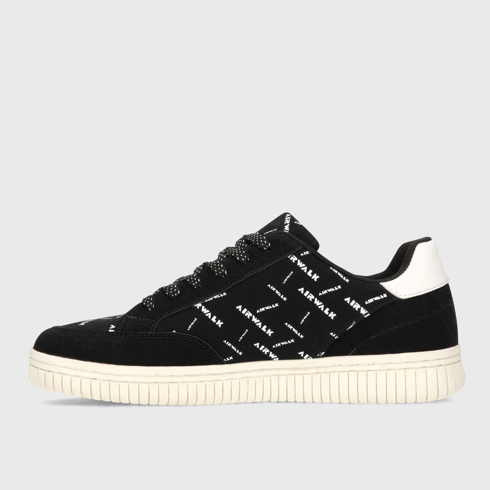 Airwalk Mens One Sneaker Black/white _ 182582 _ Black