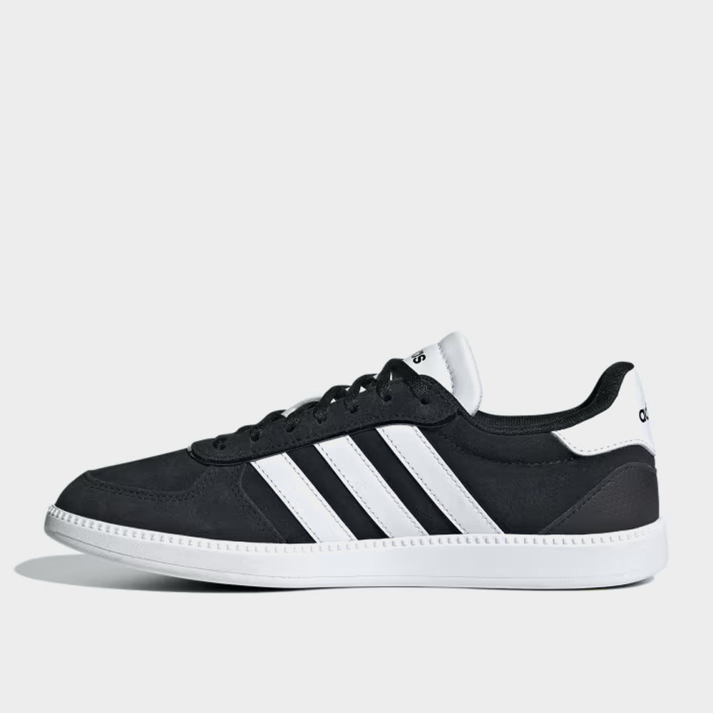 Adidas Womens Breaknet Sleek Suede Sneaker Black white 182674 Blac Tekkie Town