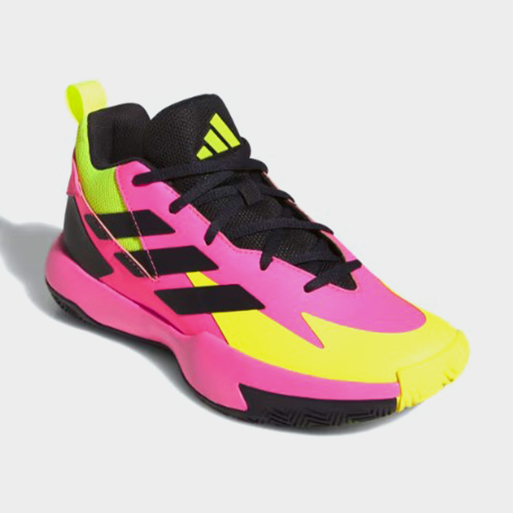 Adidas Youth Cross Em Up Select yellow Pink Sneakers