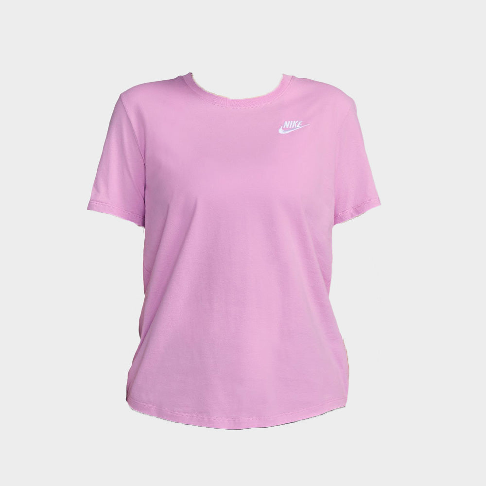 Nike Womens Nike Sportswear Club SS Tee Pink/White _ 182759 _ Pink