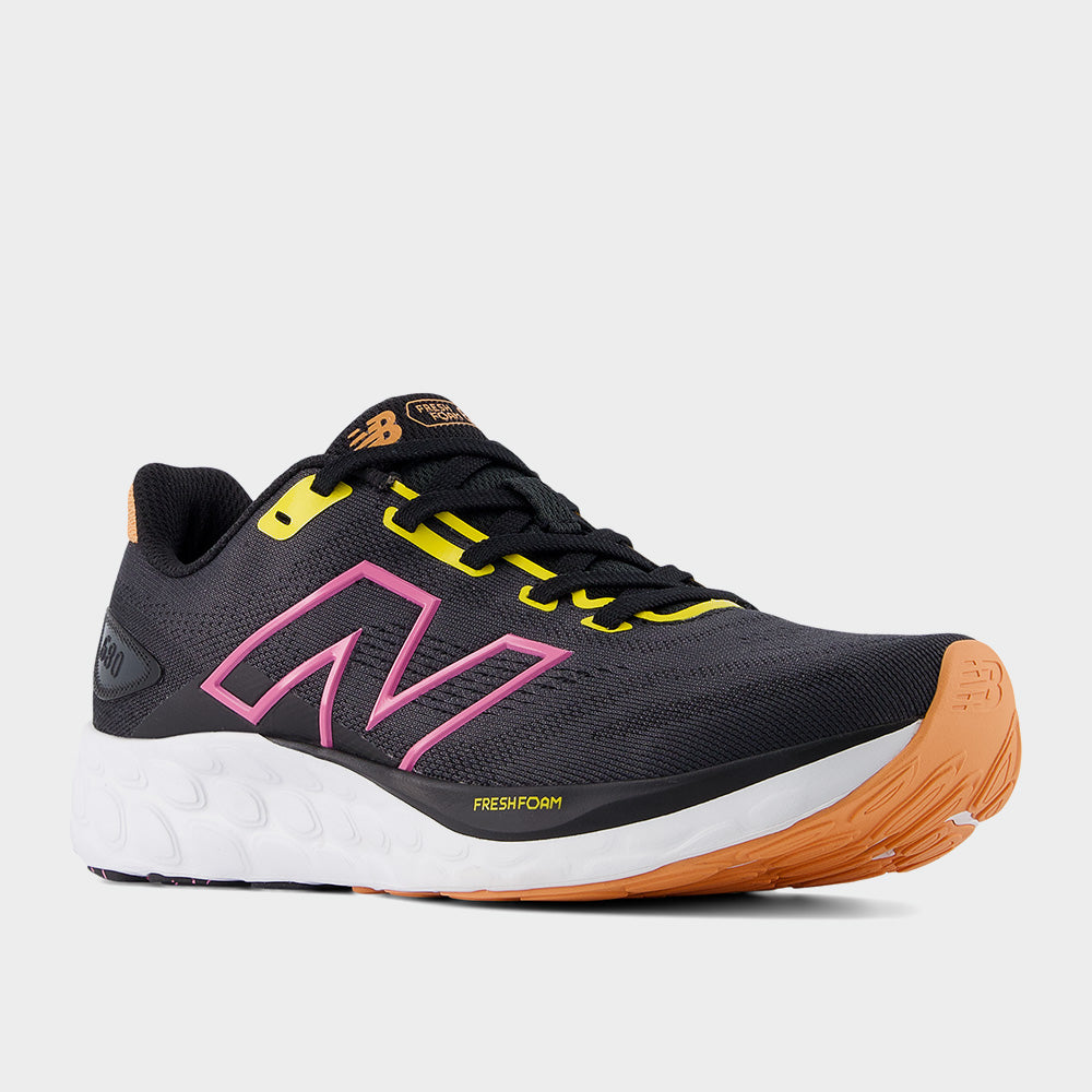 New balance womens shoes black and pink on sale