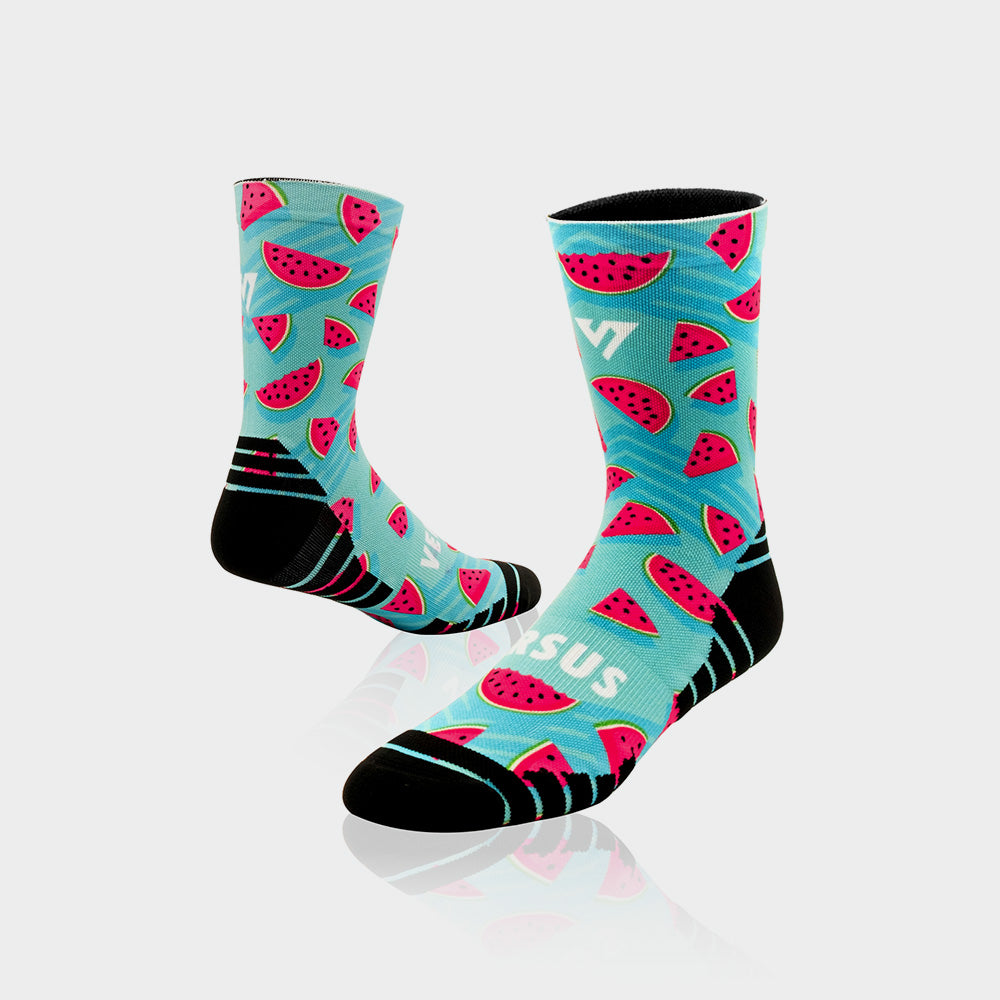 Versus Unisex Watermelon Blue Active Crew Sock Blue/Multi _ 182837 _ Blue