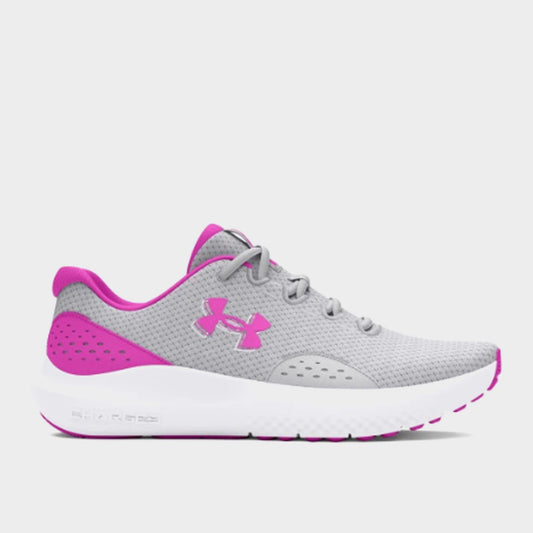 Under Armour Womens Charged Surge 4 Running Grey/pink _ 182903 _ Grey