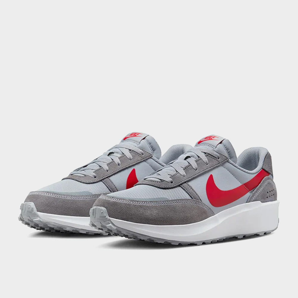 Nike Mens Waffle Nav Sneaker Grey/red _ 182948 _ Grey