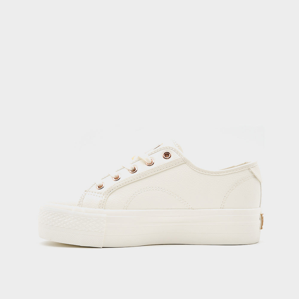 Fila Youth Alessia MM Platform Sneaker White/gold _ 182991 _ White