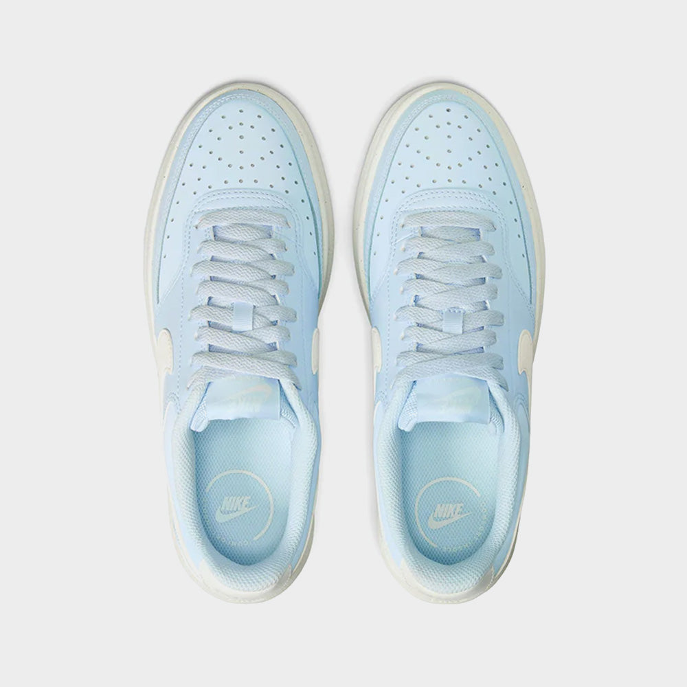 Nike Womens Court Vision Alta Sneaker Blue/white _ 183090 _ Blue