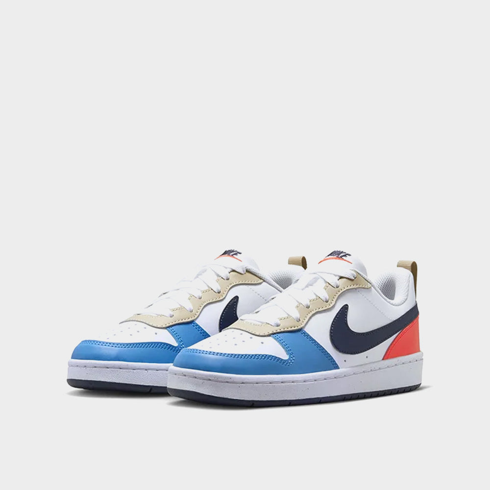 Nike Youth Court Borough Low Recraf Sneaker White/multi _ 183095 _ White