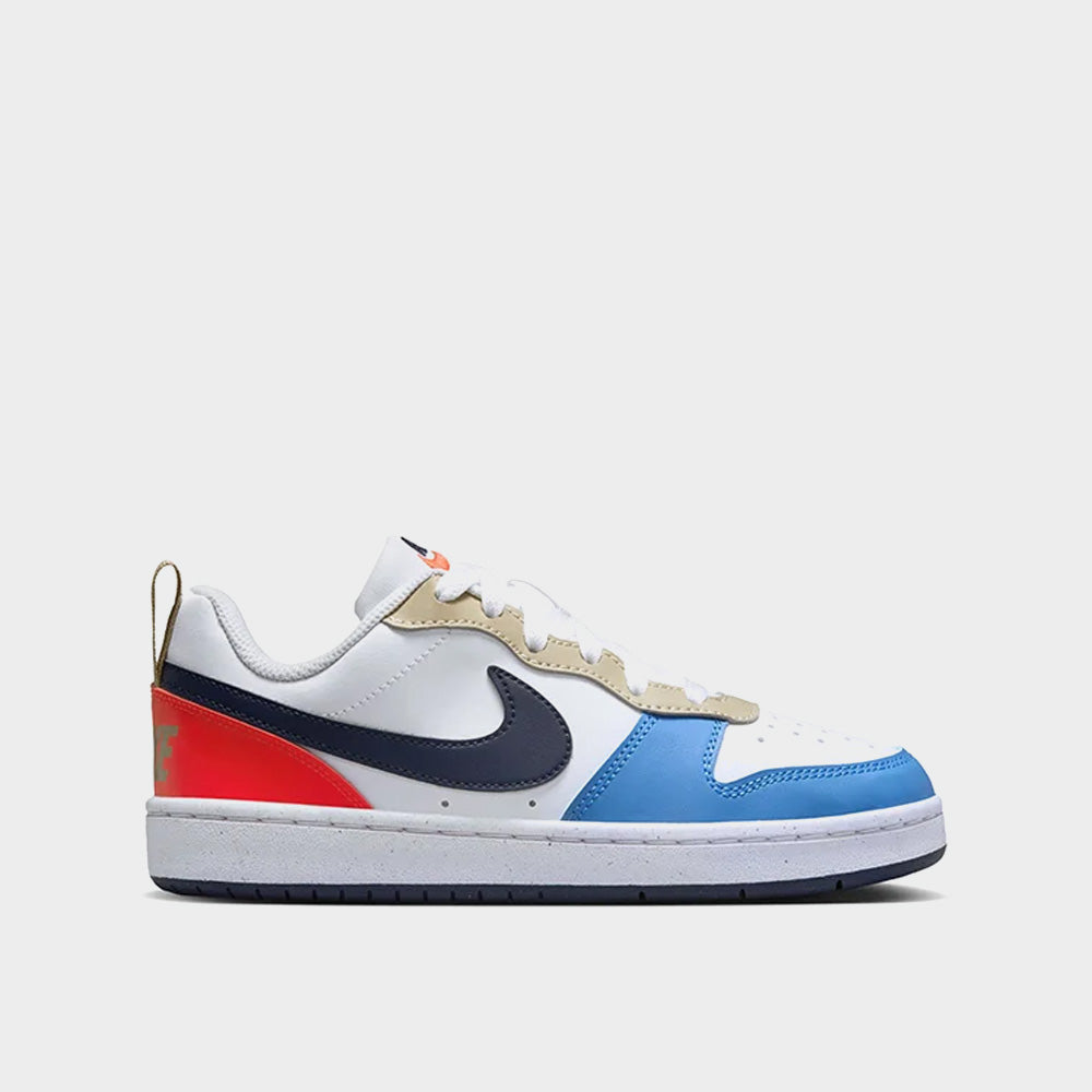 Nike Youth Court Borough Low Recraf Sneaker White/multi _ 183095 _ White