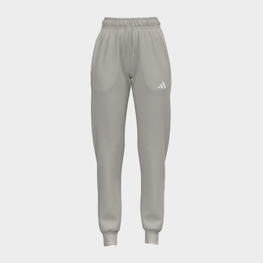 Adidas Womens Small Logo Feel Cozy Open-Hem Joggers Beige _ 183103 _ Beige