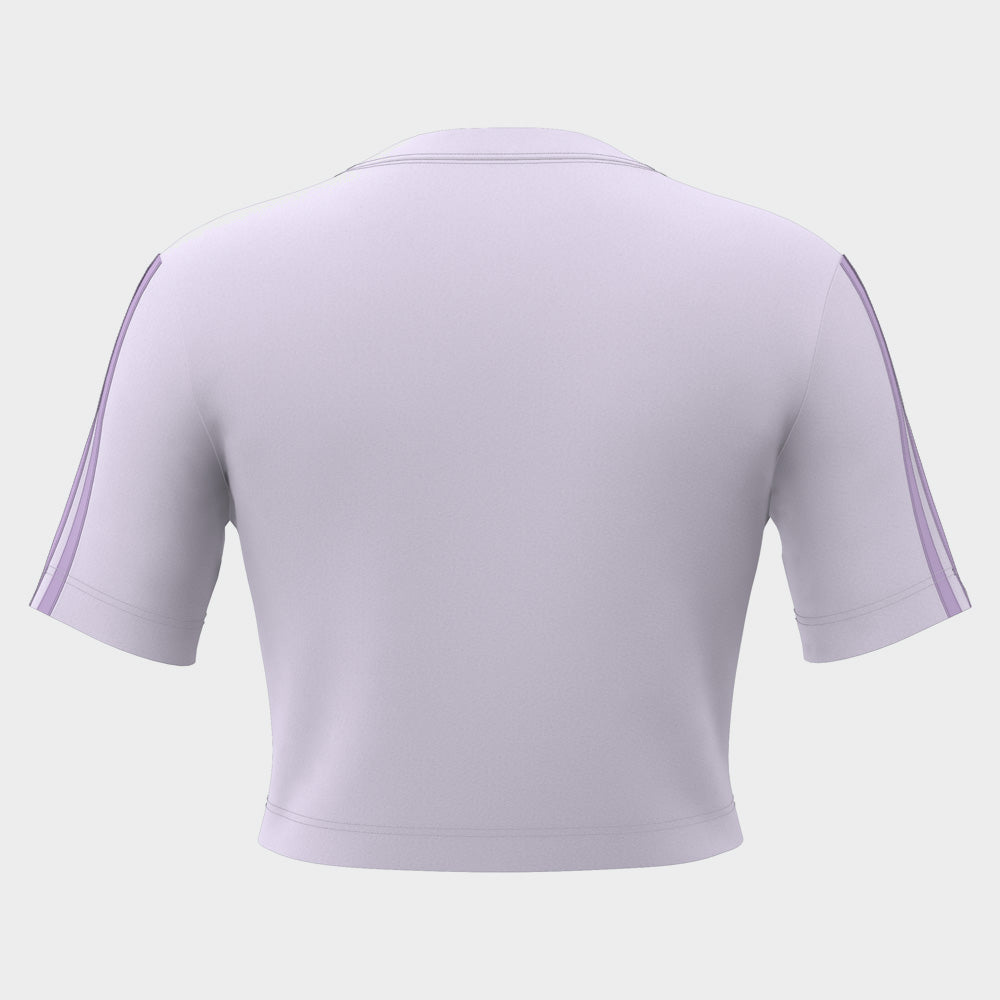Adidas Womens Essentials 3-Stripes Slim Baby T-shirt Purple _ 183116 _ Purple