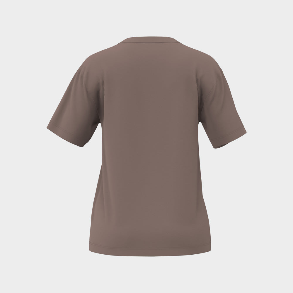 Adidas Womans Lounge Mini Graphic Tee Beige _ 183123 _ Beige
