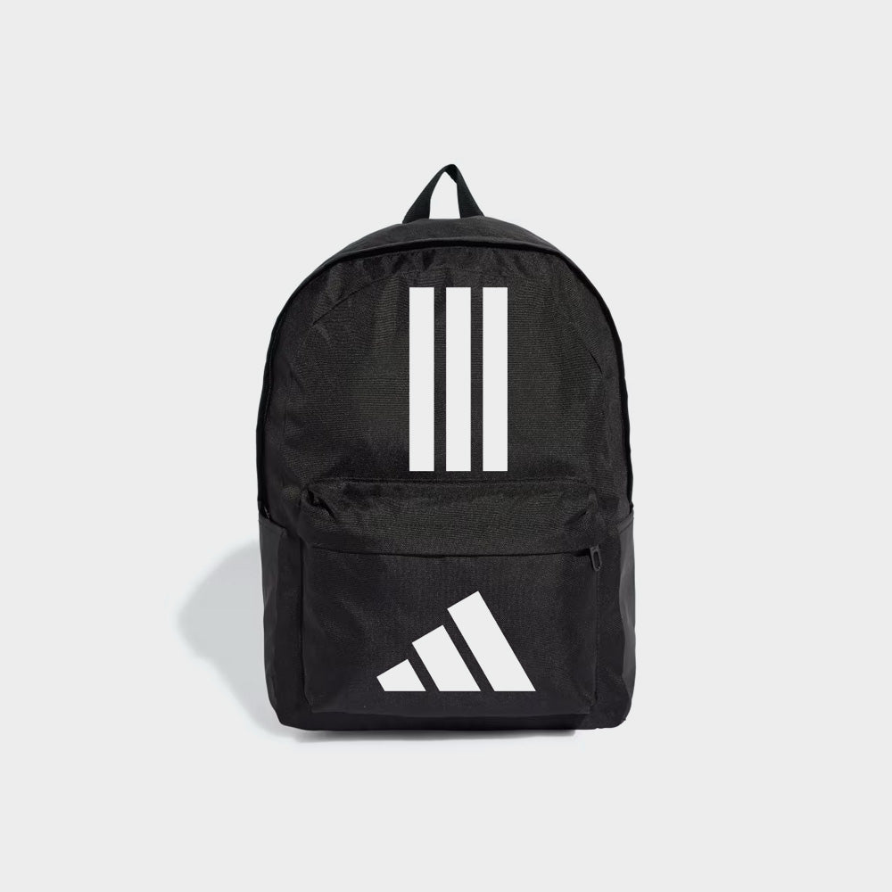 Adidas Unisex Classic Back-To-School 3-Stripes Backpack Black/White _ 183156 _ Black