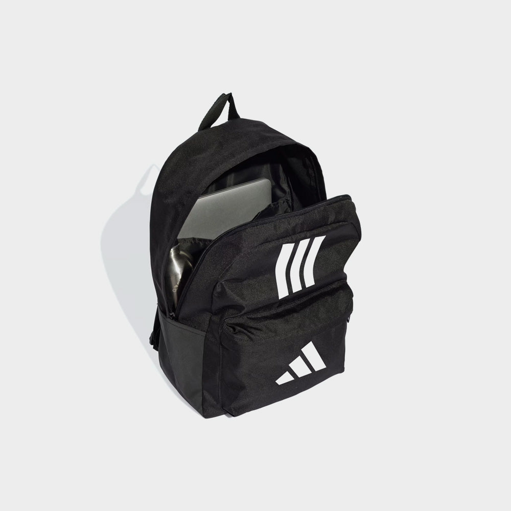 Adidas Unisex Classic Back-To-School 3-Stripes Backpack Black/White _ 183156 _ Black