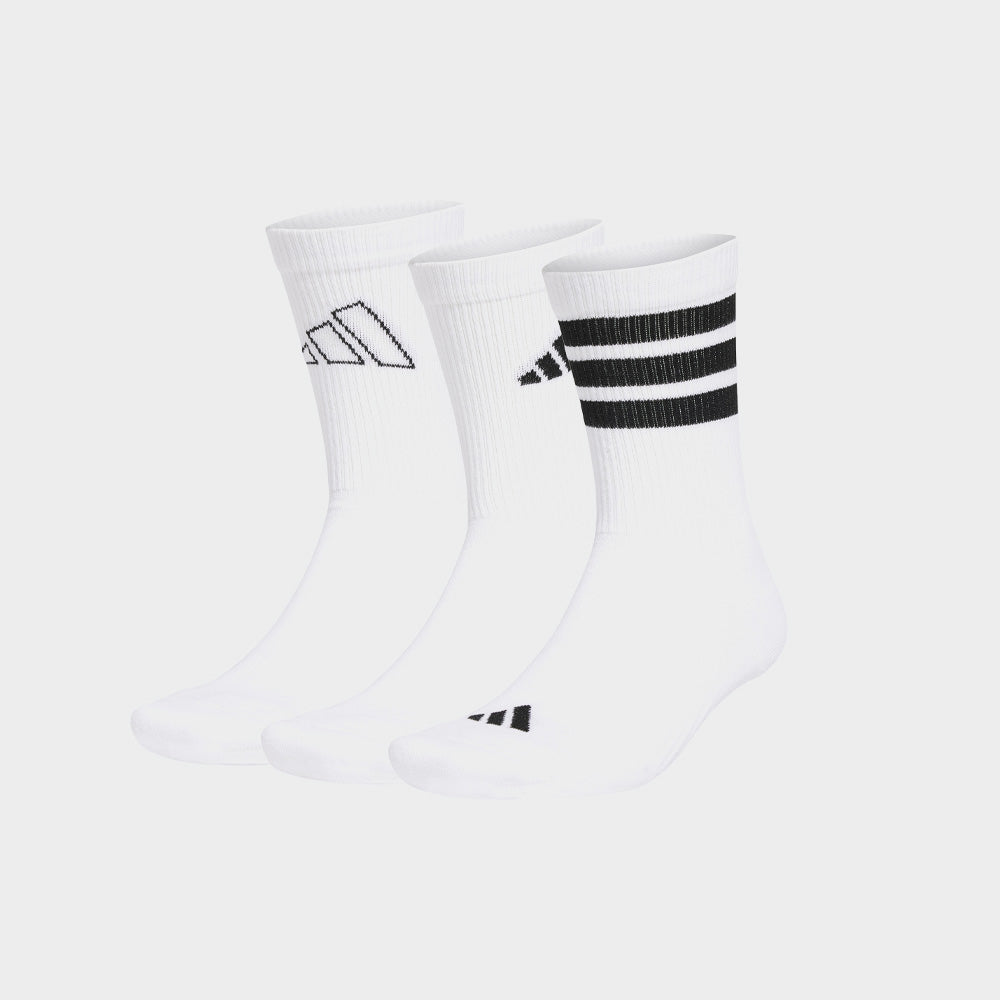 Adidas Unisex Logo Socks 3 Pairs White/Black _ 183162 _ White