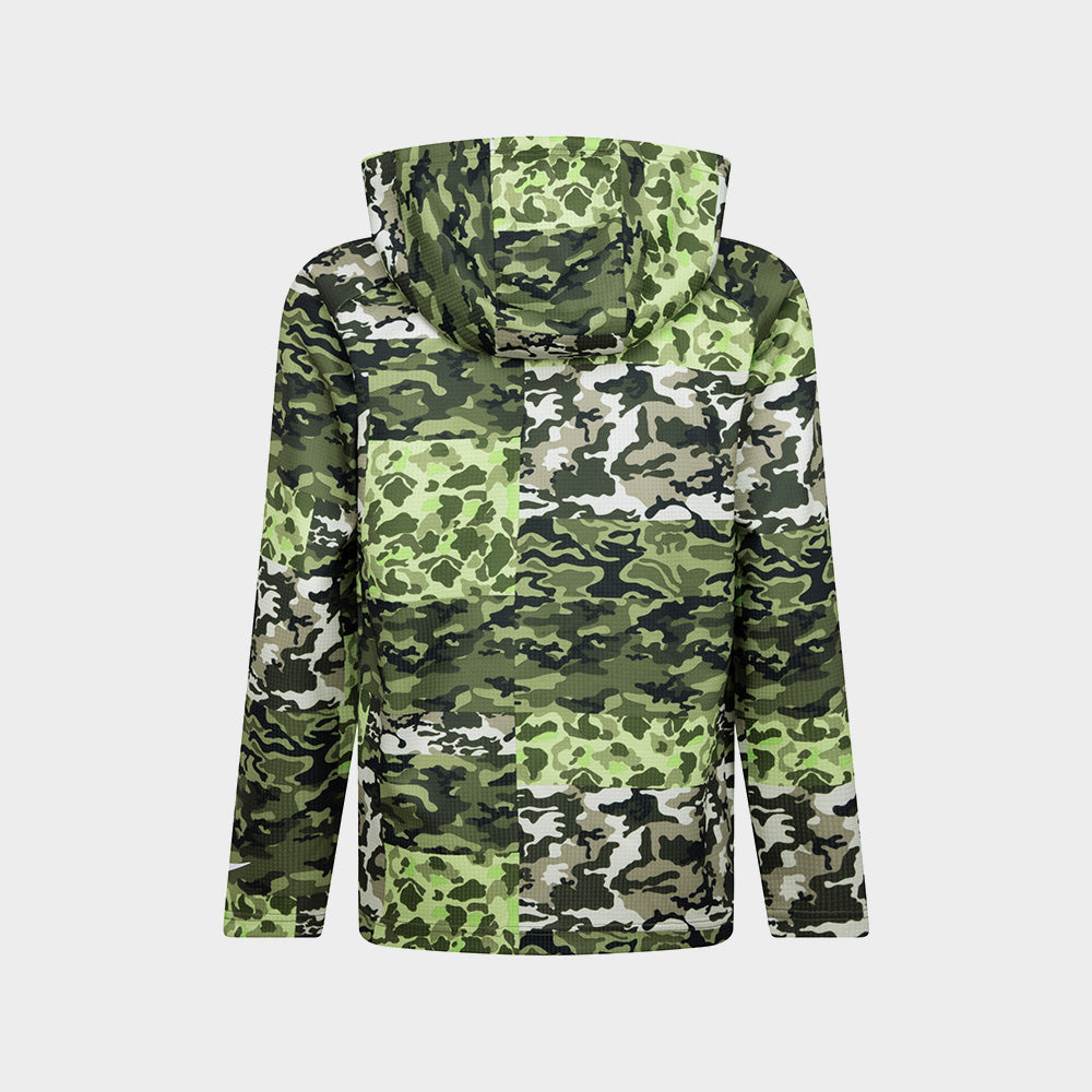 Nike Youth Rwb Camo Patchwork Aop Thermal Hoodie Green/Multi _ 183176 _ Green