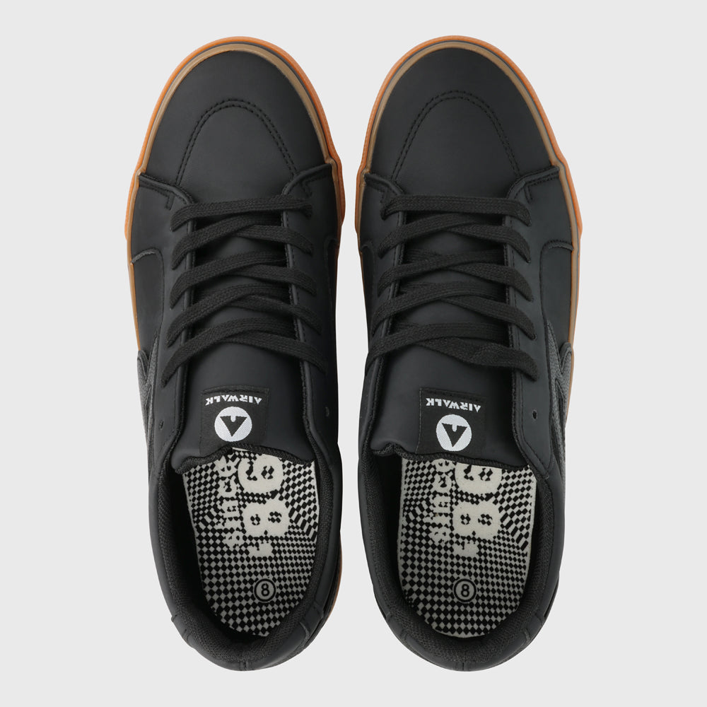 Airwalk Mens Aurora Sneaker Black/Gum _ 183201 _ Black