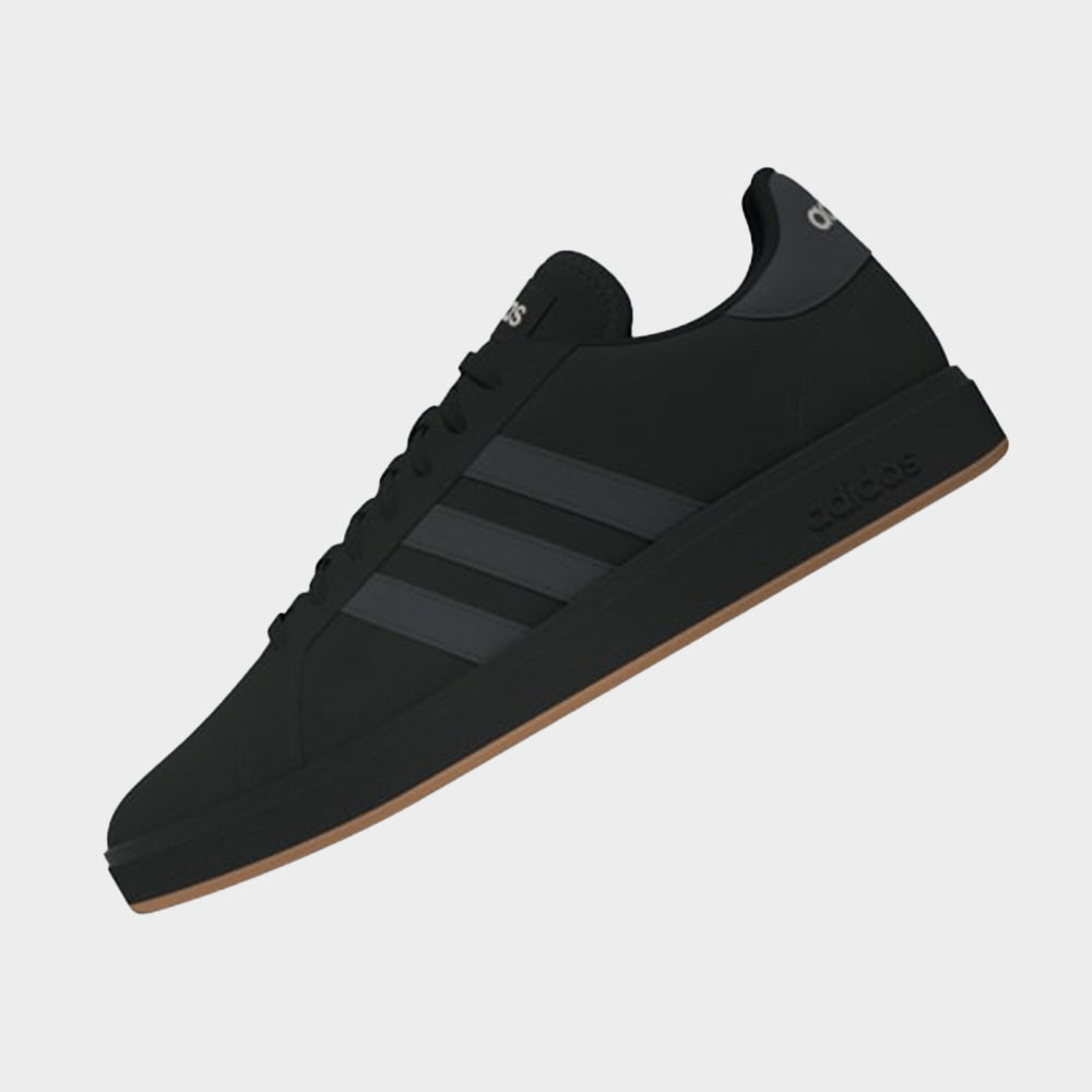Adidas Mens Grand Court Base 2.0 Sneaker Black/black _ 183217 _ Black