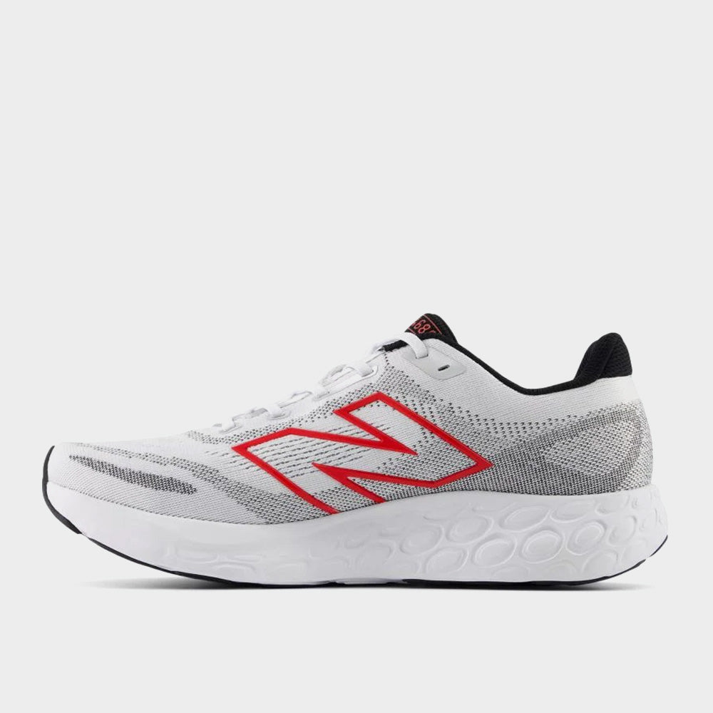 New Balance Mens 680v8 Performance Running White/black/red _ 183287 _ White
