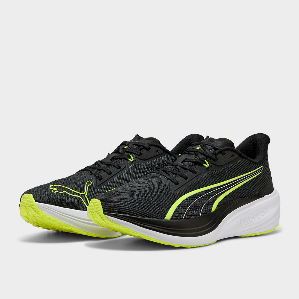 Puma Mens Darter Pro Performance Running Black/yellow _ 183293 _ Black