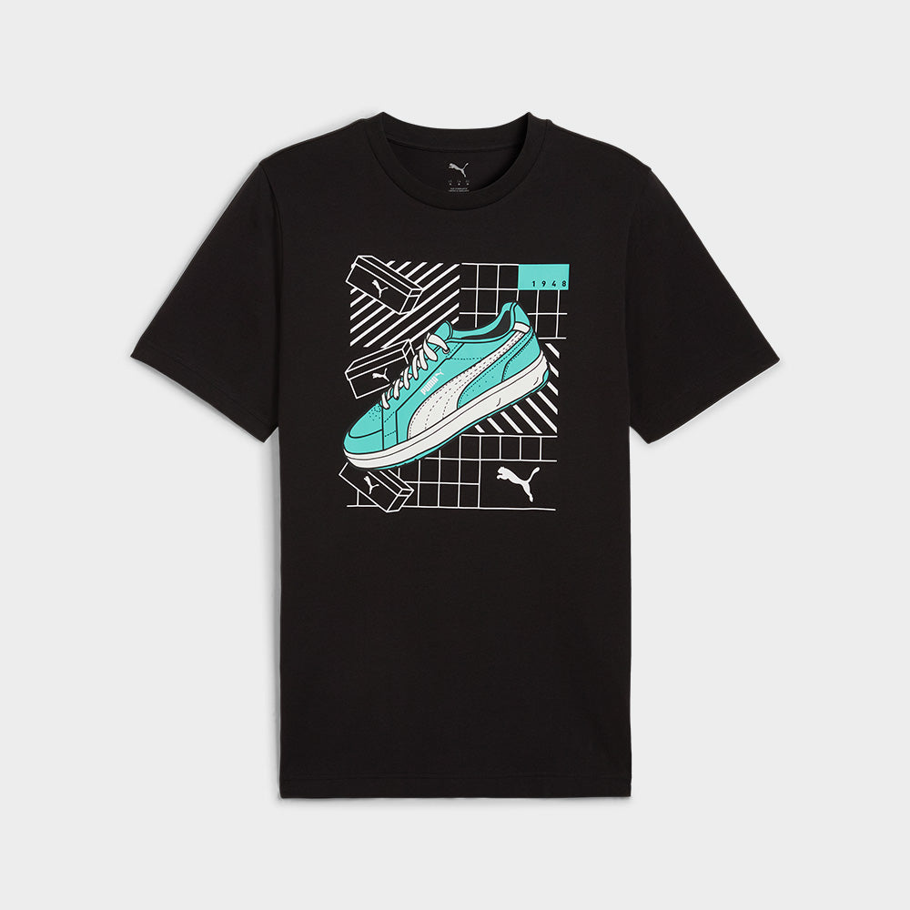 Puma Mens Graphics Sneaker Tee Black/Multi _ 183311 _ Black
