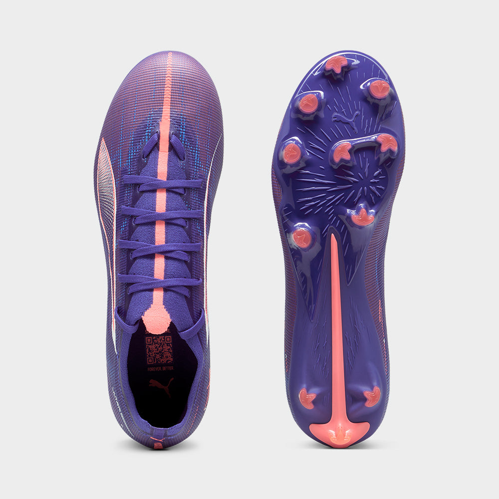 Puma Mens Ultra 5 Match Fg/fa Football Violet/multi _ 183363 _ Purple