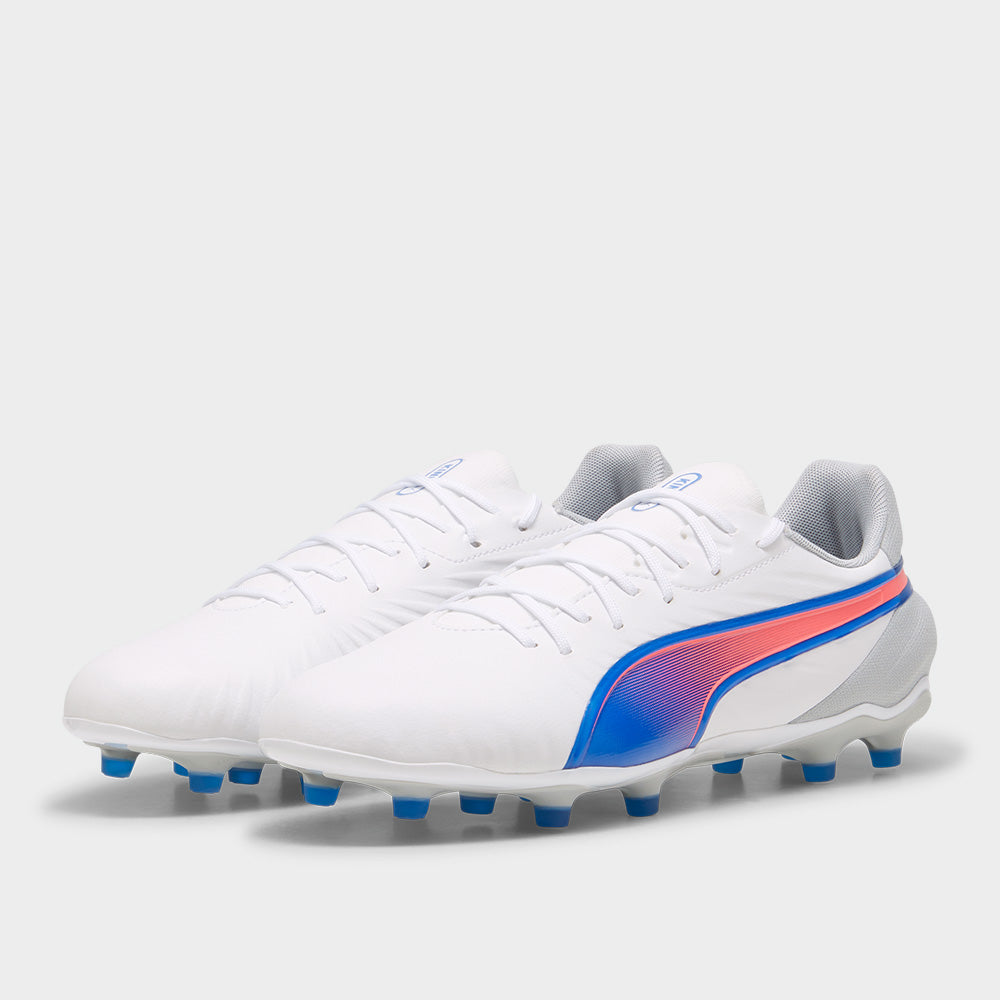 Puma Mens King Match Fg/ag Football White/blue _ 183364 _ White