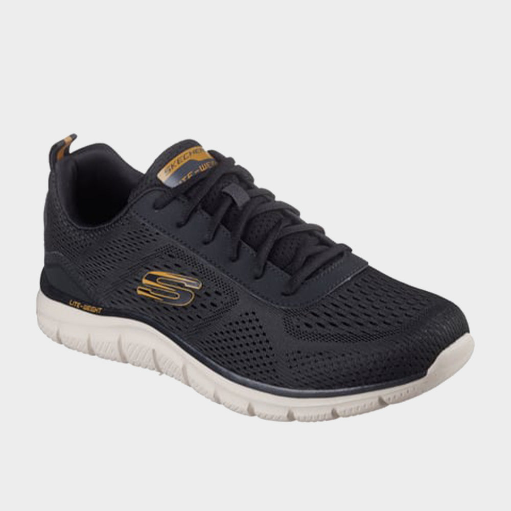 Skechers Mens Track Sneaker Black/black _ 183369 _ Black