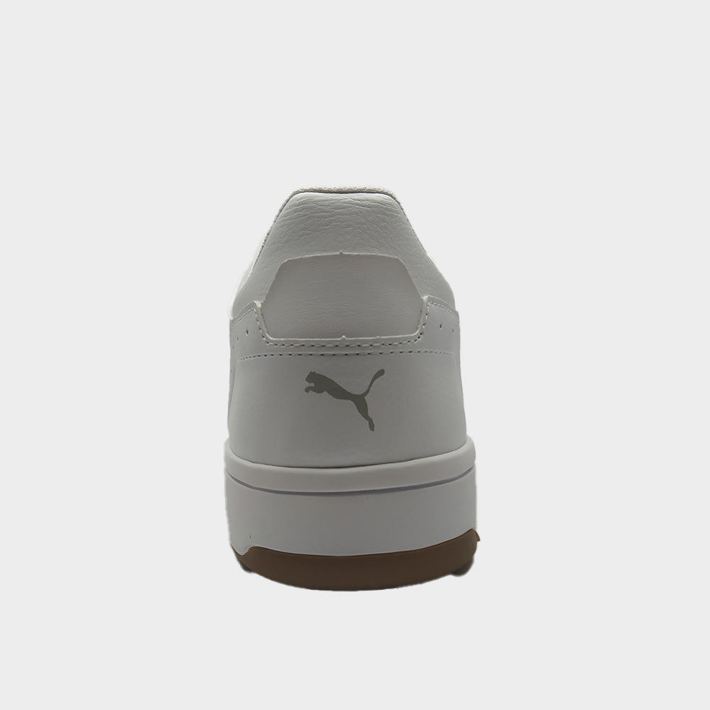 Puma Mens Rebound V6 Low Sneakers White/gum _ 183431 _ White