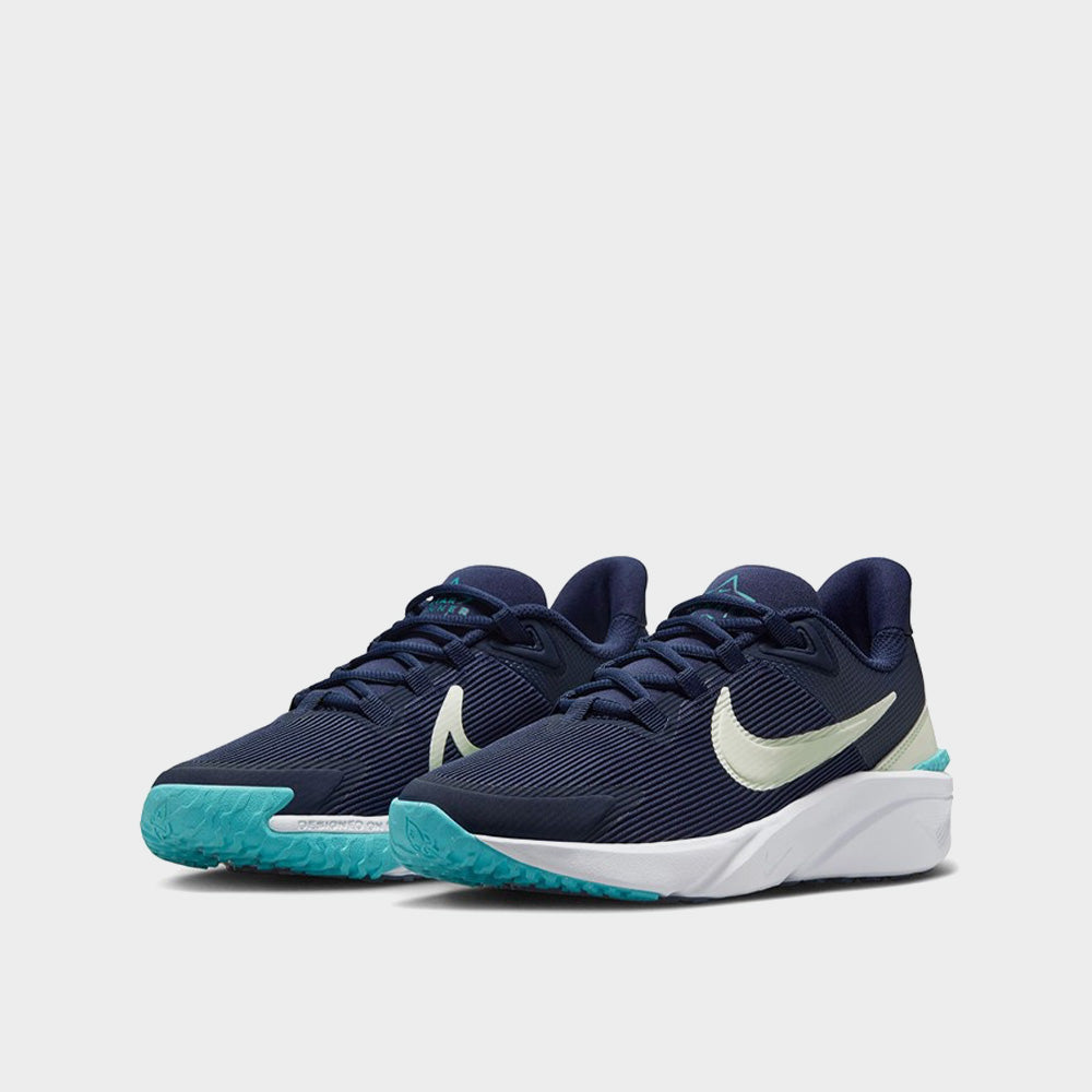 Nike Youth Star Runner 4 Sneaker Navy/violet _ 183592 _ Navy