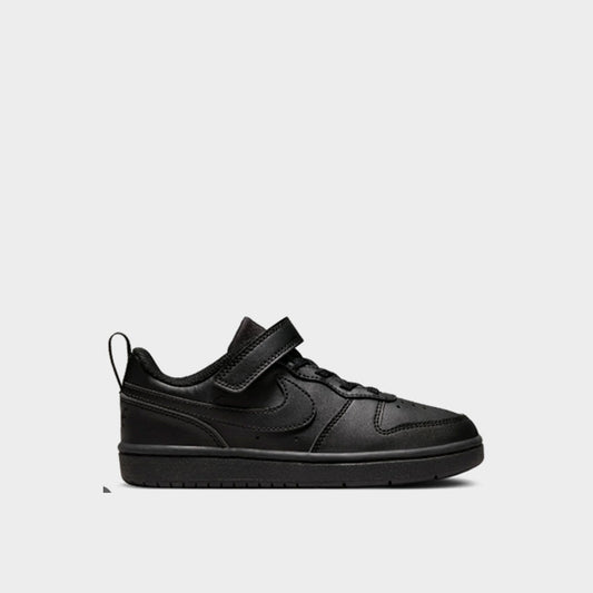 Nike Kids Court Borough Low Recraft Sneaker Black/black _ 183666 _ Black