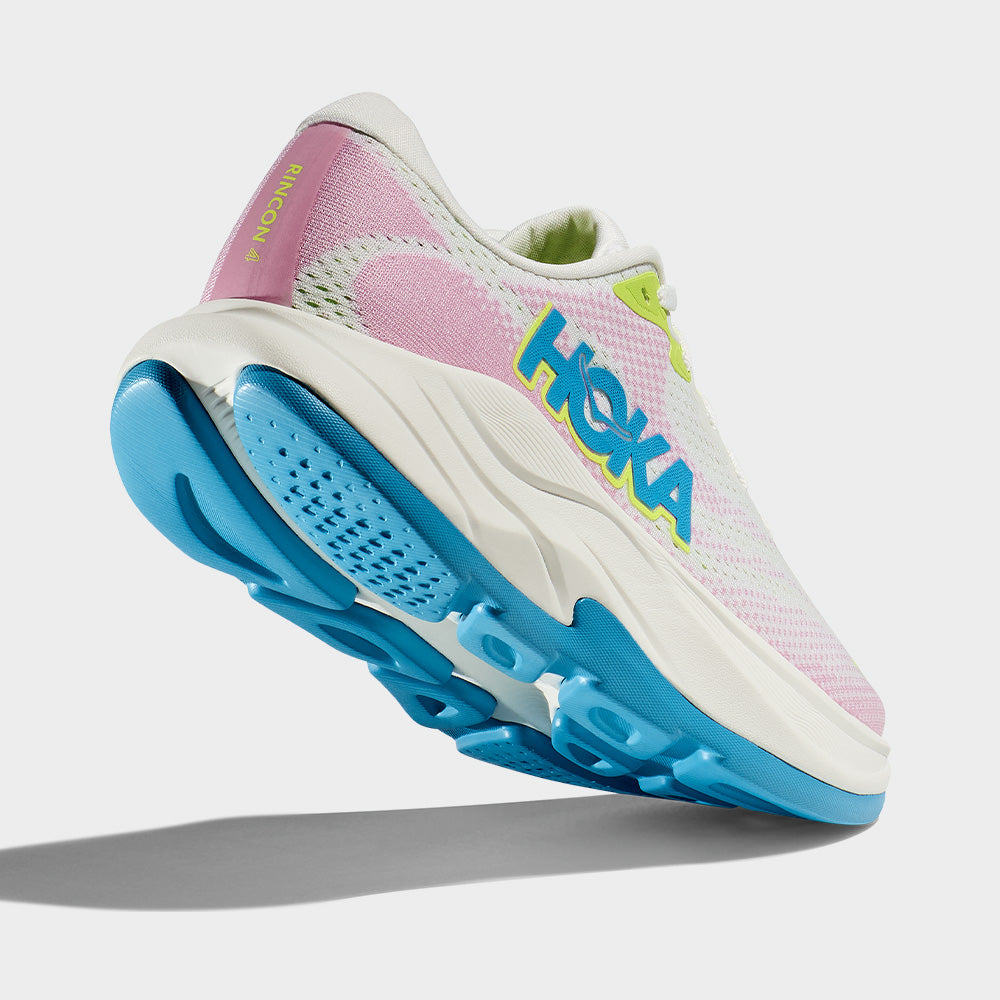 Hoka Women's Rincon 4 Running Performance White/pink/blue _ 183672 _ White