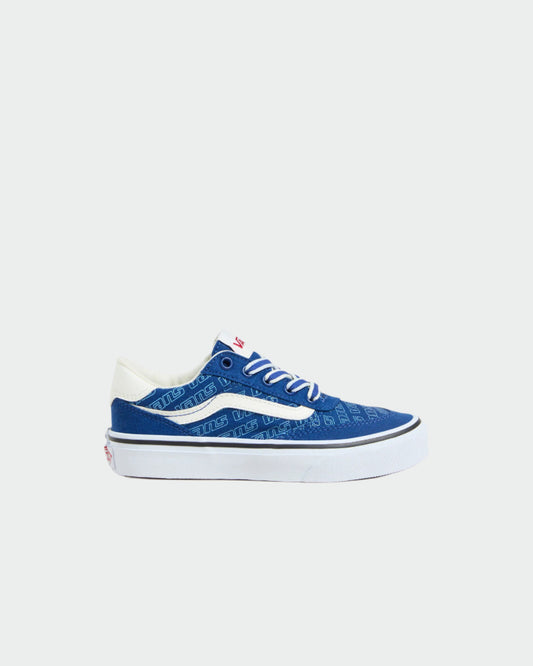 Vans Youth Brooklyn Ls Canvas Sneaker Blue/White _ 183678 _ Blue