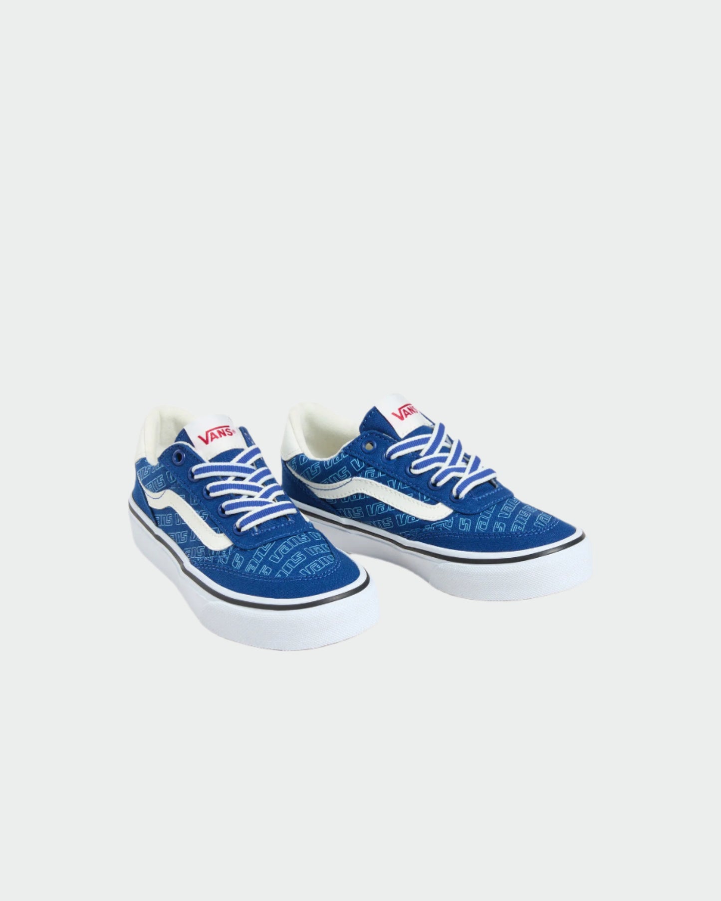 Vans Youth Brooklyn Ls Canvas Sneaker Blue/White _ 183678 _ Blue