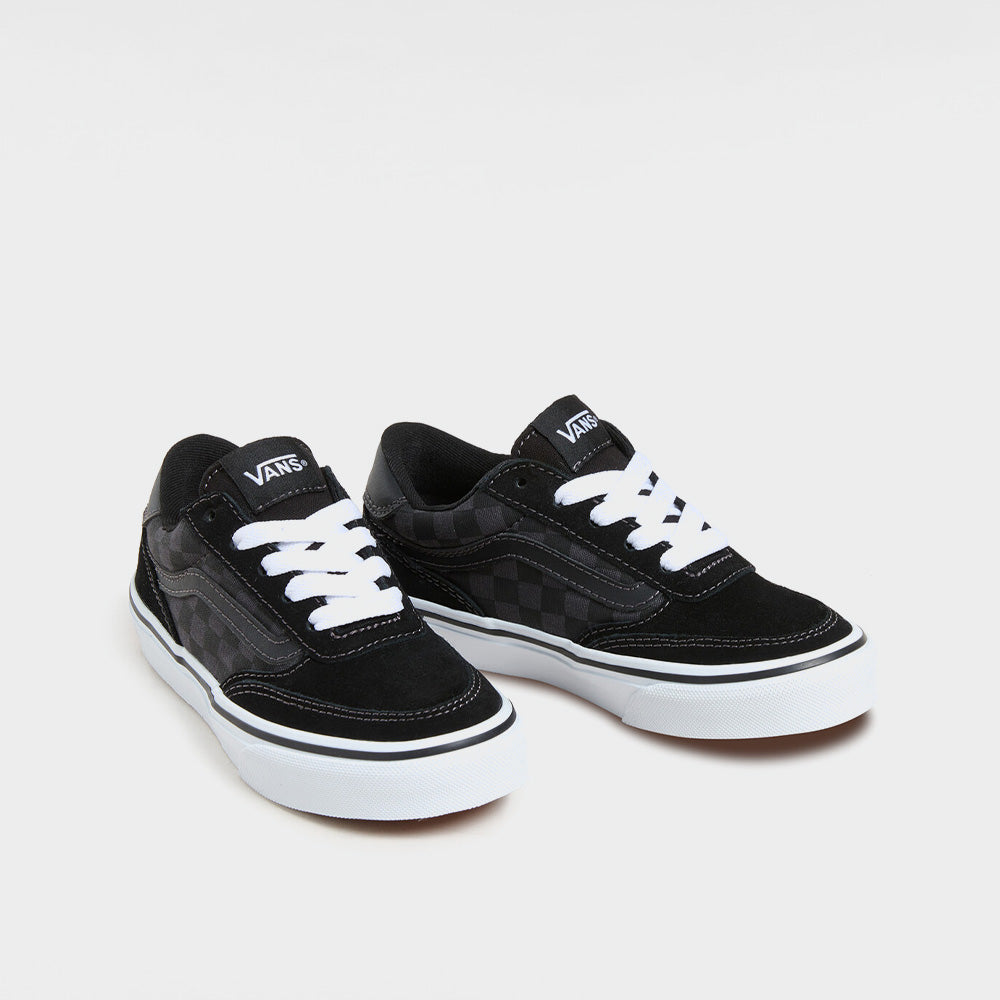 Vans Youth Brooklyn Ls Canvas Sneaker Black/Multi _ 183679 _ Black