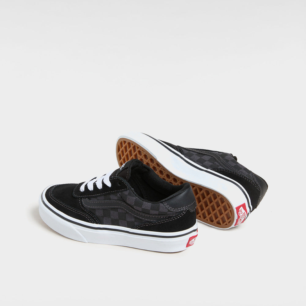 Vans Youth Brooklyn Ls Canvas Sneaker Black/Multi _ 183679 _ Black